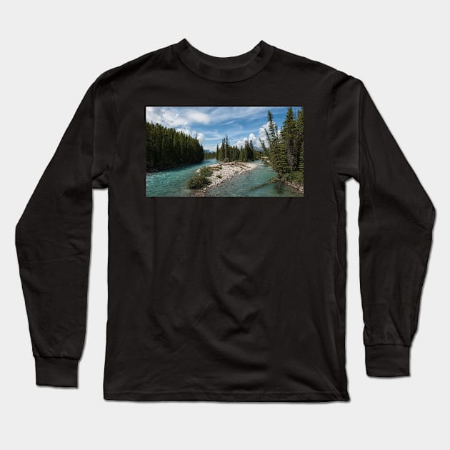 Taking a Bath in the Bow River Long Sleeve T-Shirt by krepsher